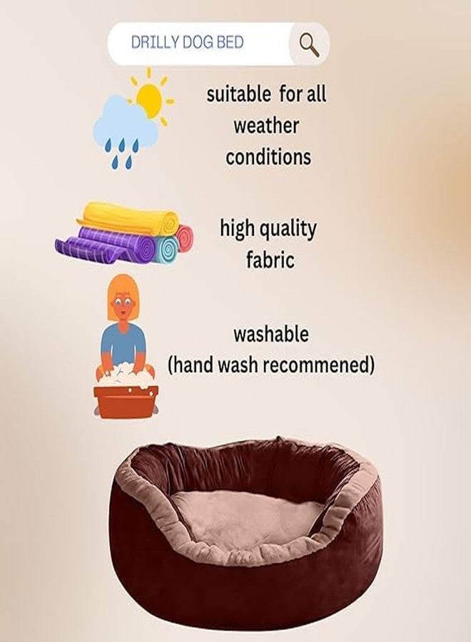 DRILLY Grade A++ Fur XL Dog Bed for Extra Large Dogs Washable-Orthopedic Big Dog Beds | Big Breed | | Giant Human Dog Bed** (XL) - Image 5